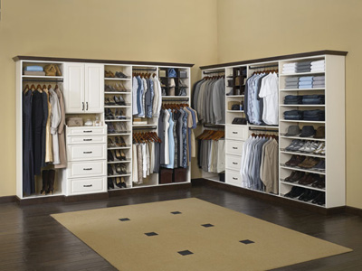 organized clothes closet in vernon