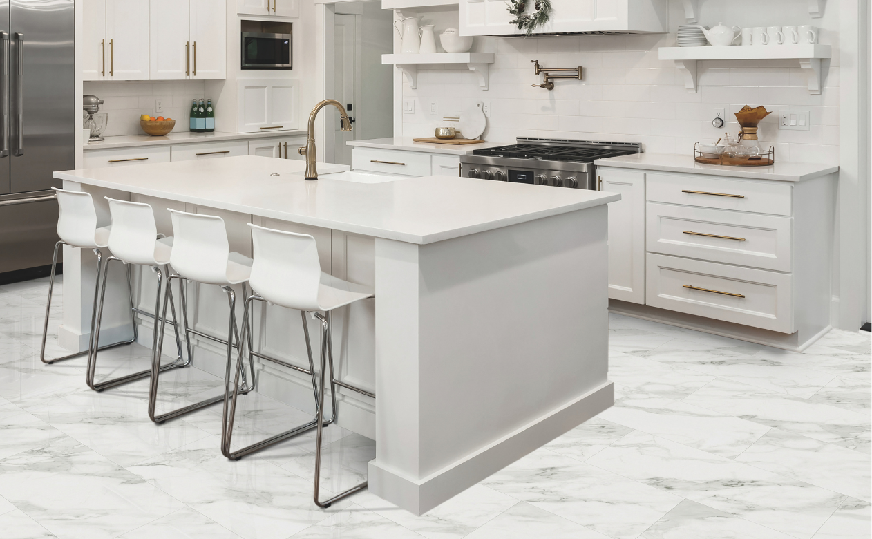 custom countertops in a kitchen at Kiba Studios in Vernon, CT