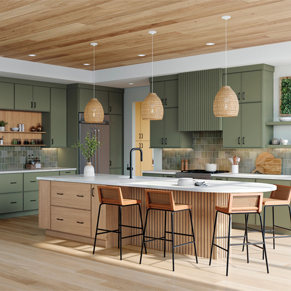 Kitchen display at Kiba Studios in Vernon