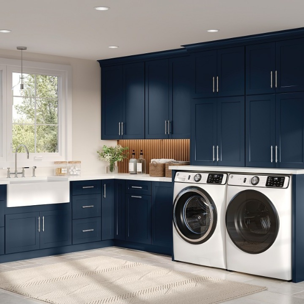 custom cabinetry options for laundry room