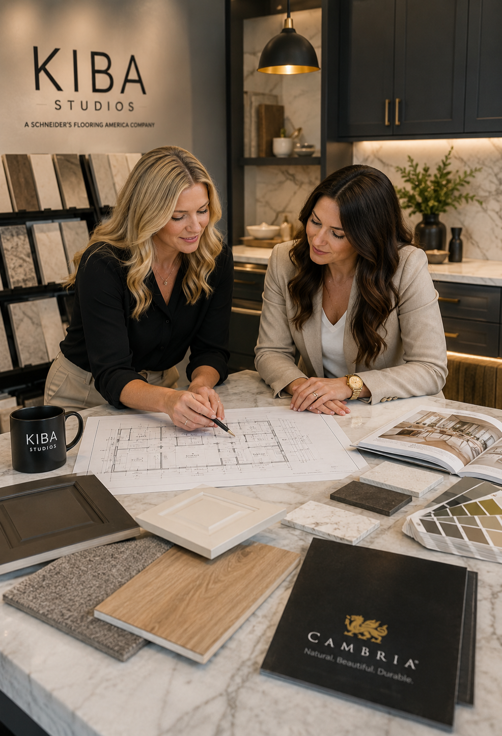 Kitchen design consultation at KIBA Studios